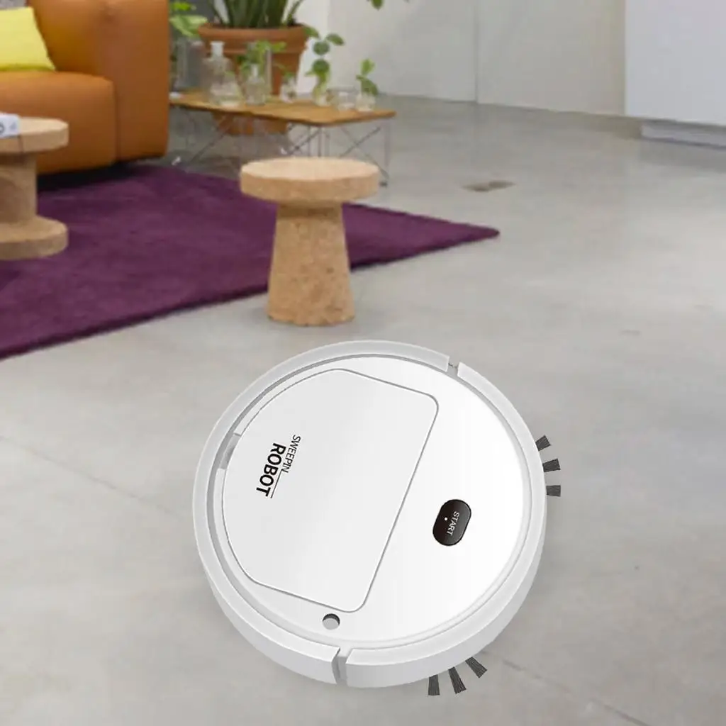 4 in 1 Robot Vacuum Cleaner USB Charging Quiet for Home Pet Hair Hard Floor