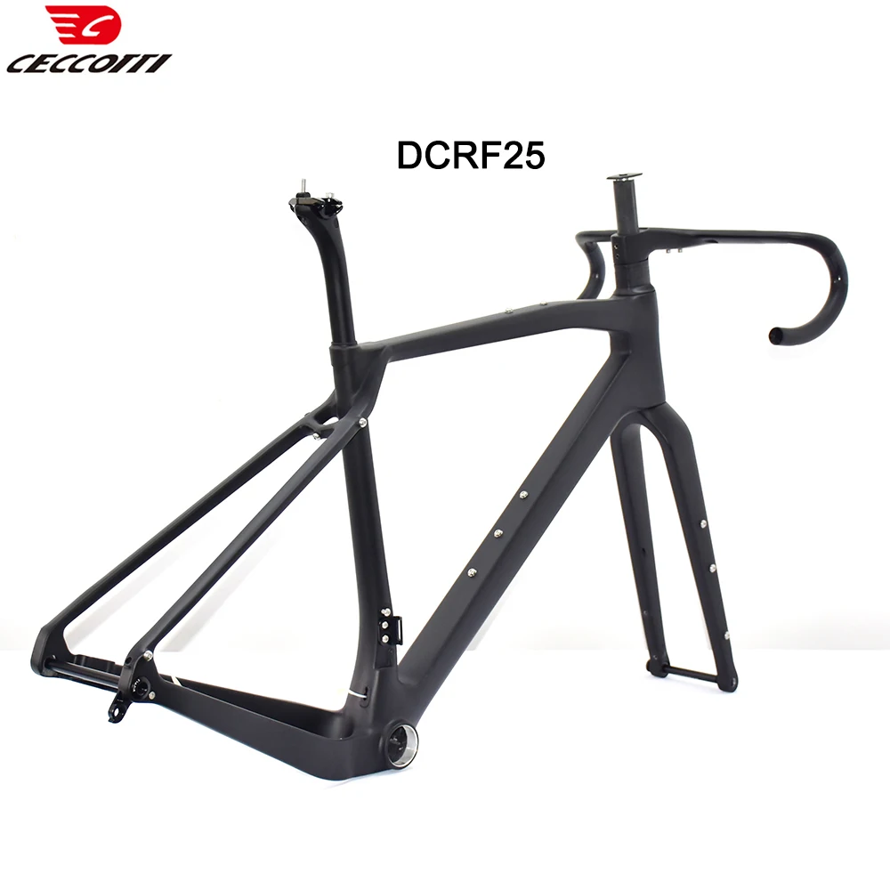 Carbon Gravel Frame with Disc Brake Bicycle Frameset Full Hidden Cable Bike Framework 700C * 47C T47 BB bicycle parts bicycle frame