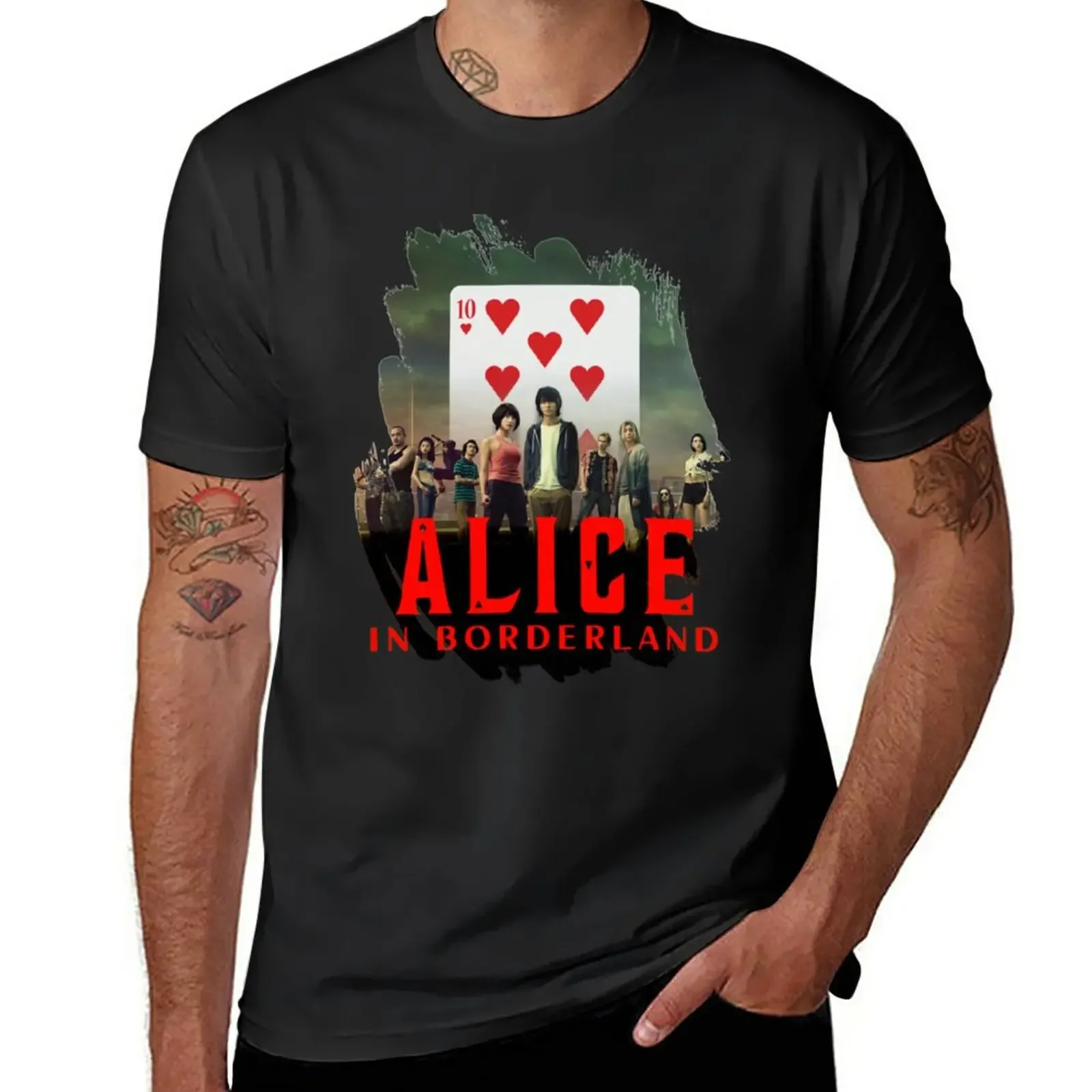 Alice In Borderland T-Shirt Camicie Graphic Tees Heavyweights Mens T-Shirt Pack