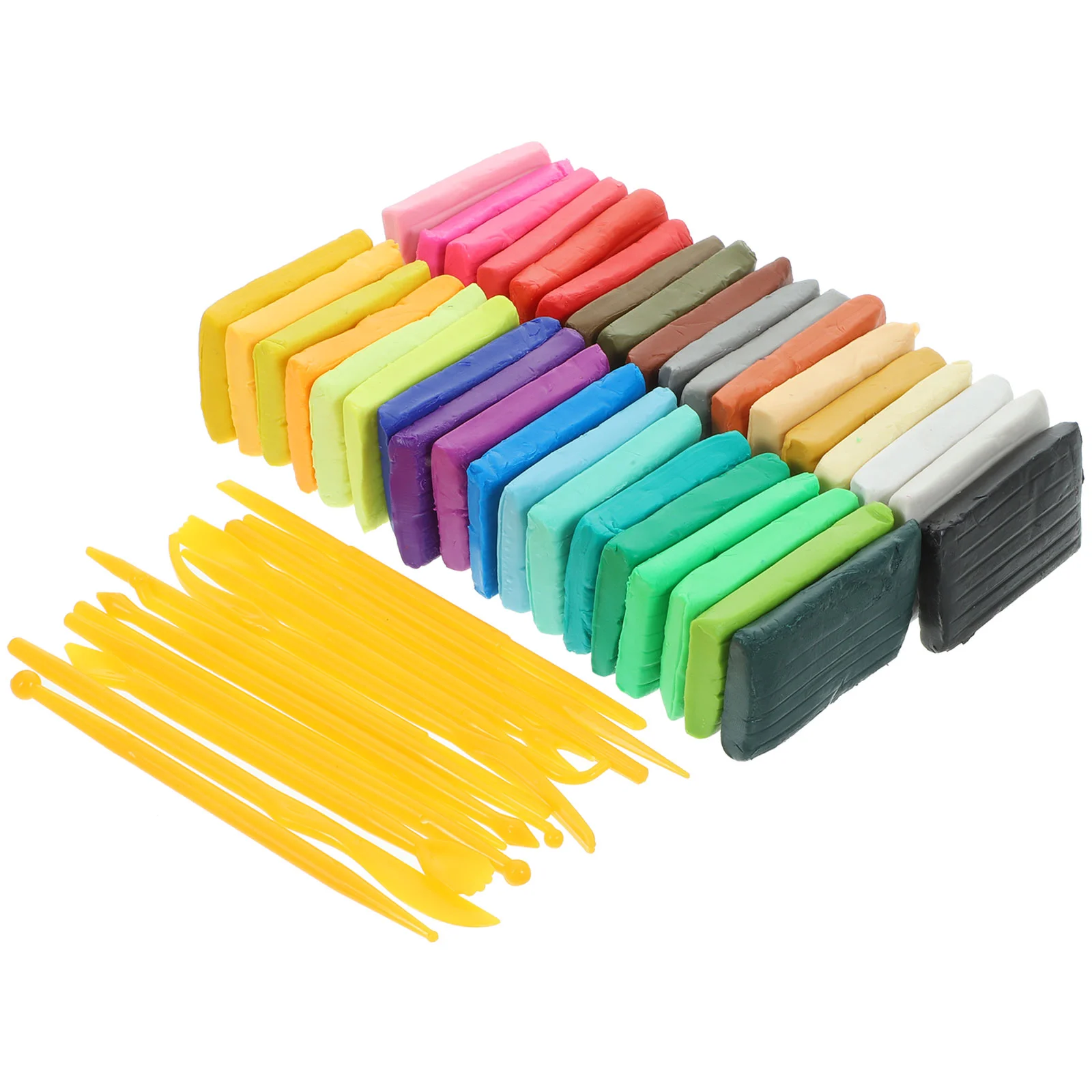 

Sculpting Tools DIY Colorful Polymer Clay Bright Modeling Teenager Educational Plaything Kit Toy