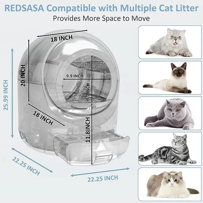 REDSASA Self-Cleaning Litter Box 5