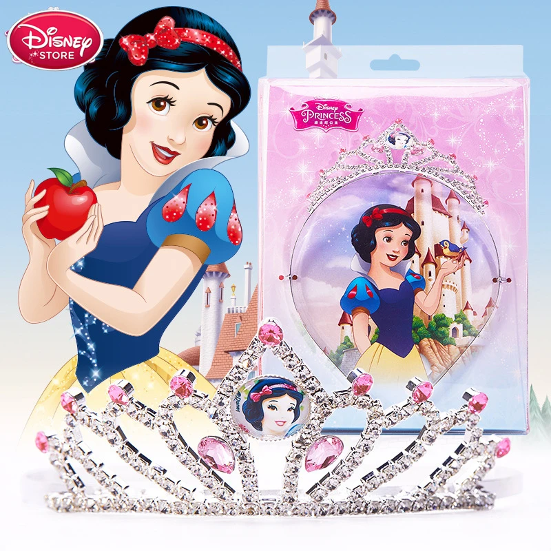 

Disney Frozen Elsa Crown Tiara Heart Jewel Disney Princess Snow White Anna Elsa Sofia Crown Set Girl Toys Kids Makeup Set