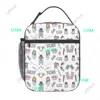 Cartoon Ladies Nurse Lunch Boxes Cute Enfermera En Apuros Lunch Bags for Nurse Insulated Food Container 2