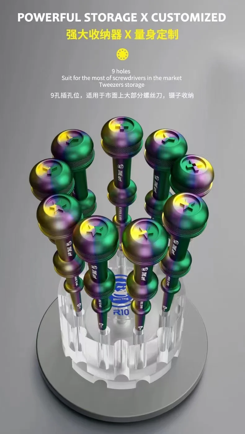 MECHNICA-밝은 별 동양 배 3D 스크루 드라이버, 모바일 LCD 화면 해체 전투 스크루 드라이버 세트 도구/수리 도구