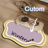  Custom Pet Feeding Mat Cute Shape Dog Diatom Mud Floor Mat Non-Slip Waterproof Home Decoration Dog Feeding Pad 5
