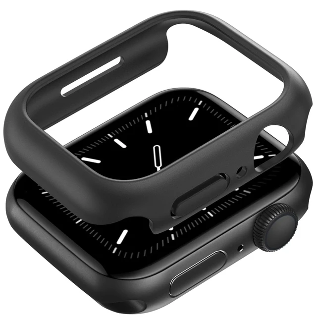 Coque de protection pour Apple Watch, 46mm 44mm 45mm 40mm 41 42mm, cadre pare-chocs en PC rigide mat, sans verre, iWatch 11 10 SE 9 8 7 6 5 1