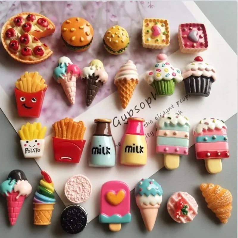 Set of 10 Mini Food-Themed Refrigerator Magnets - Charming Home Décor and Unique Gift Idea