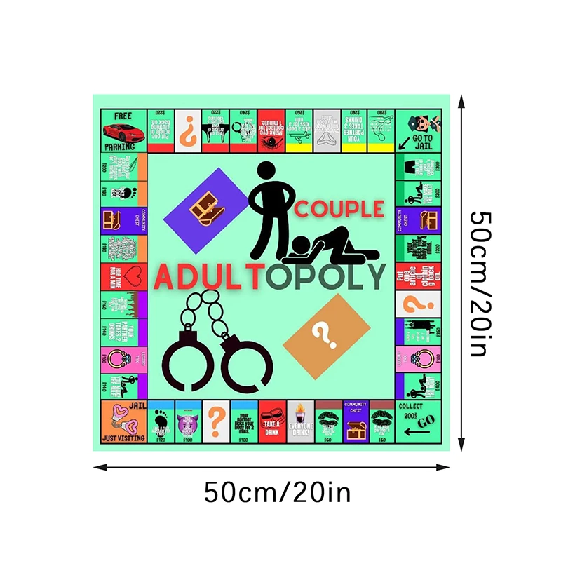 Adultopoly Board Game Couples Adultopoly Date Night Game Fun Interactive Relationship Card Game Conversation Cards For Couples
