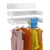Stainless Steel Laundry Drying Rack, Collapsible Wall Mounted, Space Saving, Clothes Drying Rack, Foldable, 80cm 1