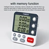 3 Channels Kitchen Timer 100 Hours Countdown Timer For Shower Study Stopwatch 3-Alarms Reminder Clock with Bracket/Magnet/Hole 2