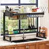 Over Sink Dish Drying Rack Snap-On Design Large Dish Drainer Storage24" - 35.5"(L) x 12"(W) x 19" - 22"(H) 1