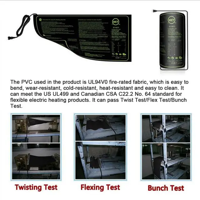 Tartós Palánták Hőszőnyeg Vízálló Kertész Szerszám A Vetőmag Elindításához Az Üvegház És Hőmérséklet -Vezérlője - Image 4