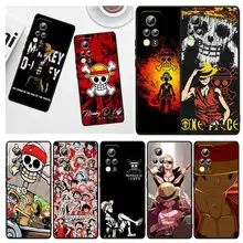 

Japanese Anime One Piece For Honor 60 50 30 30i 30S V30 X30i X20 10X X10 Play 5T Pro Plus Lite SE 5G Black Phone Case Capa