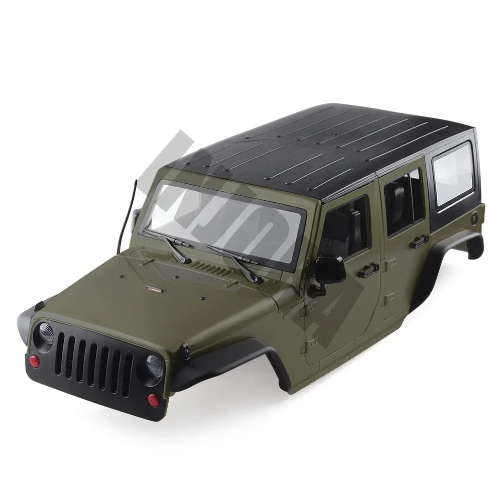 RC Car Accessories INJORA Unassembled 12.3inch 313mm Wheelbase Body Car Shell for 1/10 RC Crawler Axial SCX10 & SCX10 II 90046 90047 Jeep Wrangler