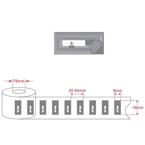 범용 소형 RFID 프로그래머 칩 라벨 태그, NTAG213 NFC 스티커, ISO 14443A, 13.56MHZ 2