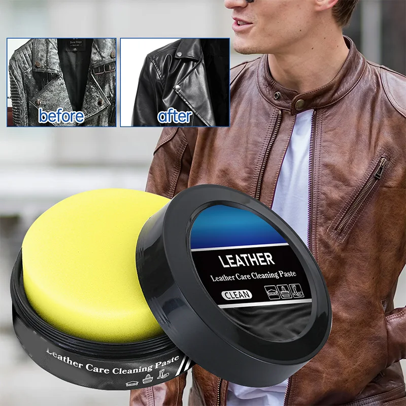 Car Cleaning Agent Auto Plastic Restorer Interior Panel Renewal Wax Coating Agent Car Wax Polish Cleaning Cream Sofa Bag Care