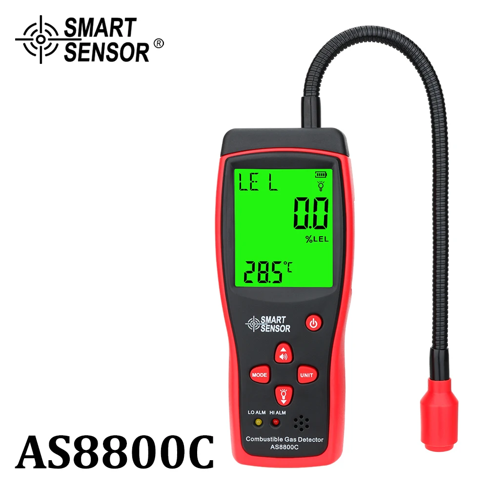 Digital Combustible Gas Detector Gas Analyzer Flammable Natural Gas Leak Location Determine