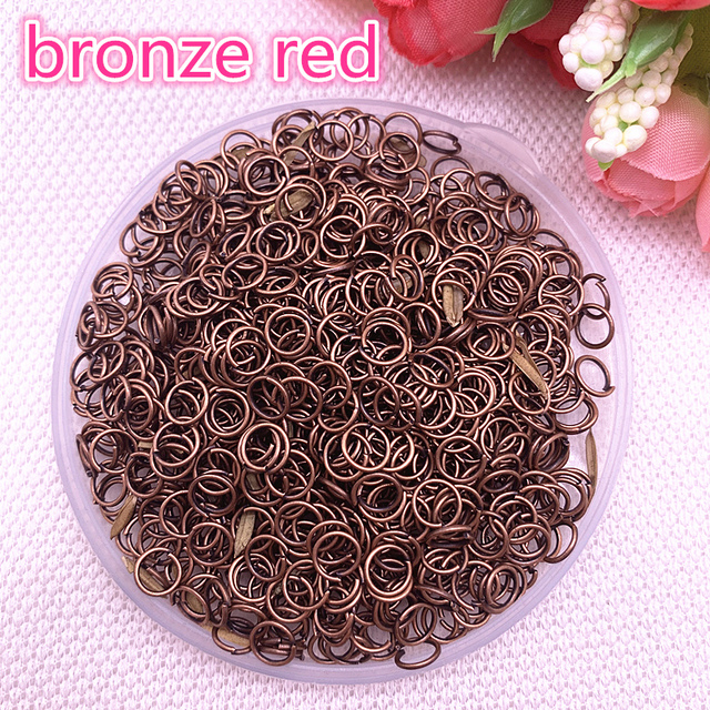 4/6/8mm Metal Open Go Rings Split Rings Connectors For Jewelry Making Findings