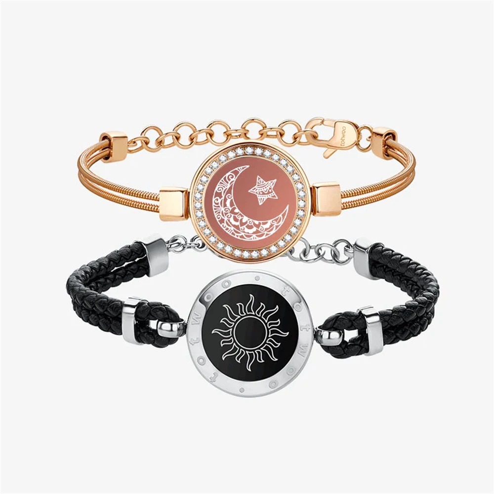時計 Totwoo Love Sun&Moon Sun&Moon Touch Bracelets with Milan Rope Set – totwoo – totwoo