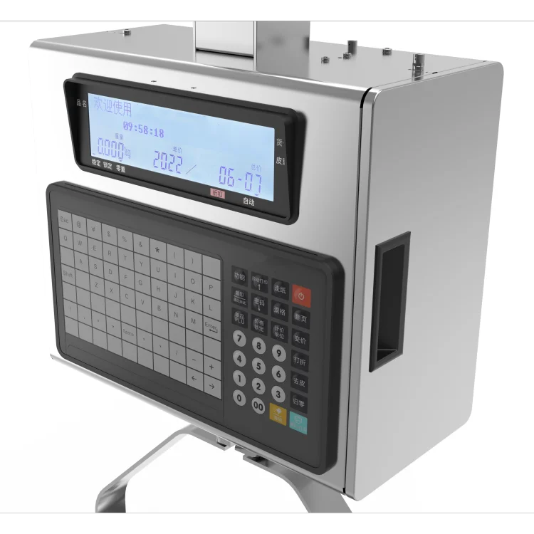 Digital Hanging Scale with Cast Aluminum Case, Handheld Mini Crane Scale with Plates for Farm Hunting Fishing Outdoor