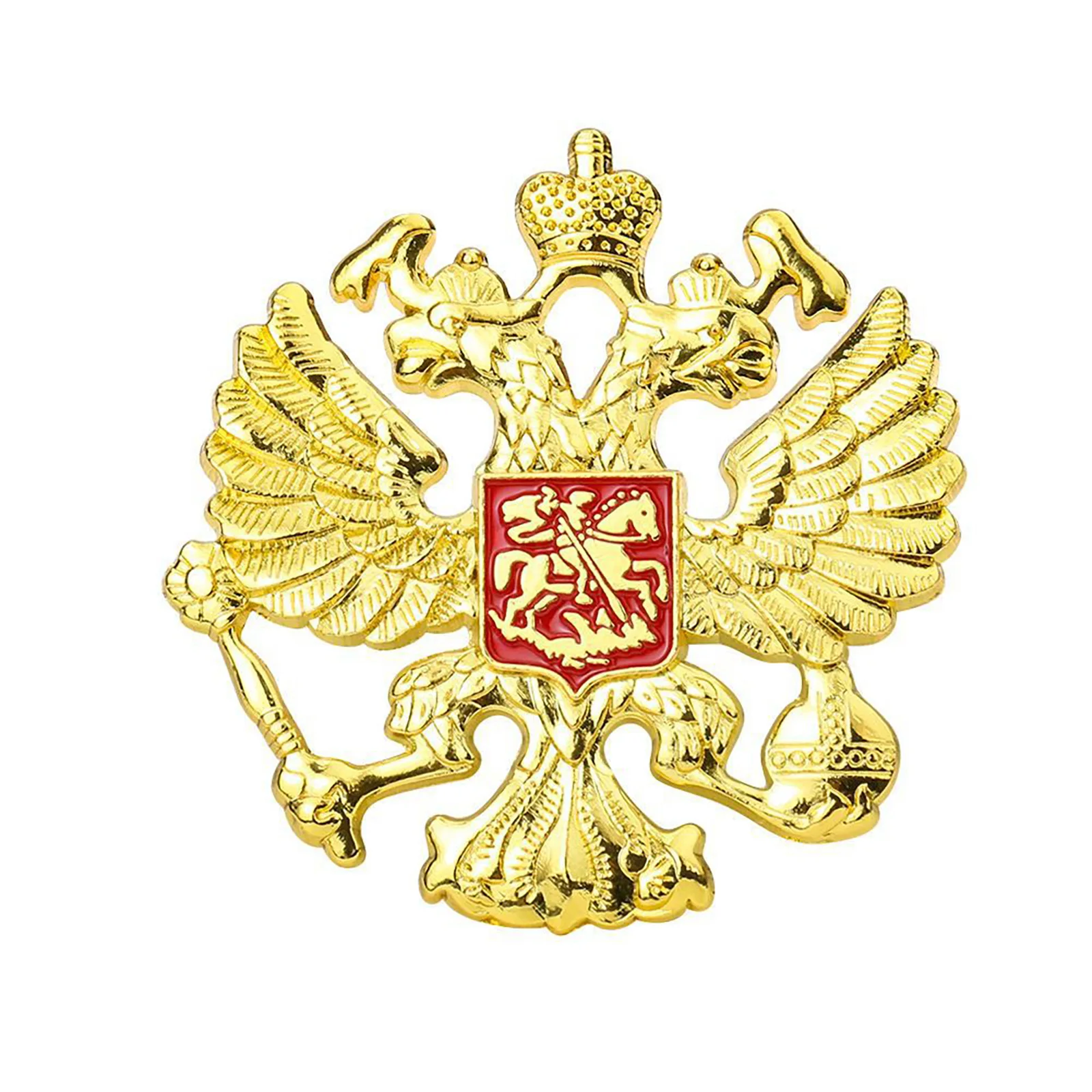 Russische doppelköpfige Adler Sichelhammer UdSSR Sowjetunion Brosche für Frauen Männer Anstecknadel Kleidung Hut Abzeichen Schmuck Geschenke