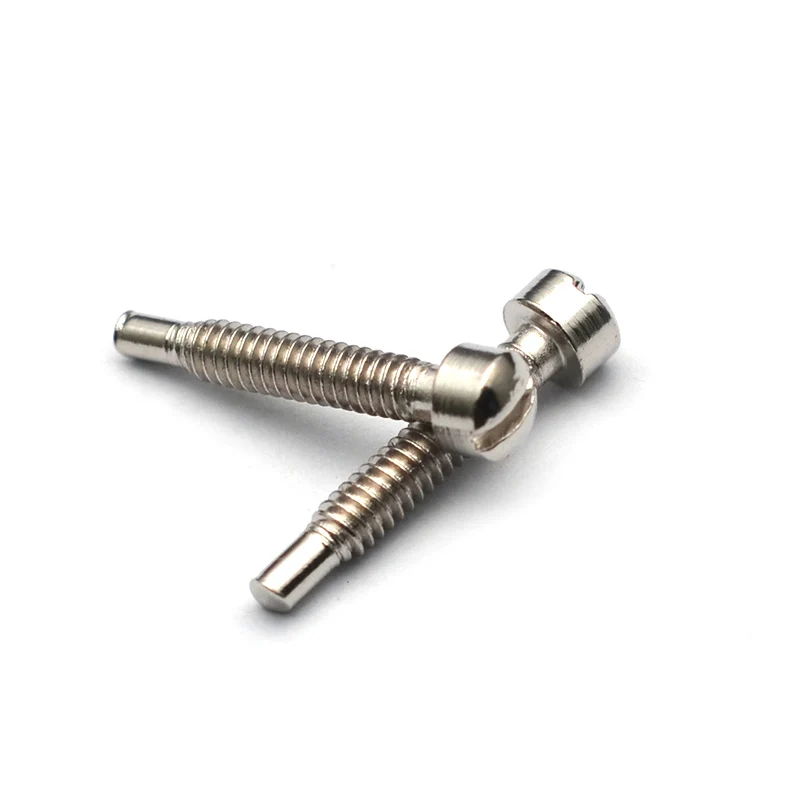 100Pcs 3x21MM Slotted Screw Polepiece Pole Screws Guitar Pickup Parts Screw Rods 21mm Lenght 3mm Diameter Black/Gold/Chrome guitar accessories