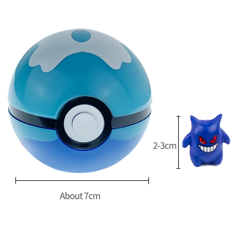 Pokemon Ball Elf Spielzeug Anime Actionfigur PokeBall Tasche Monster leerer Clip n Go Modell Pikachu Pokeball Kind Kind Weihnachten Gif – Detail 6
