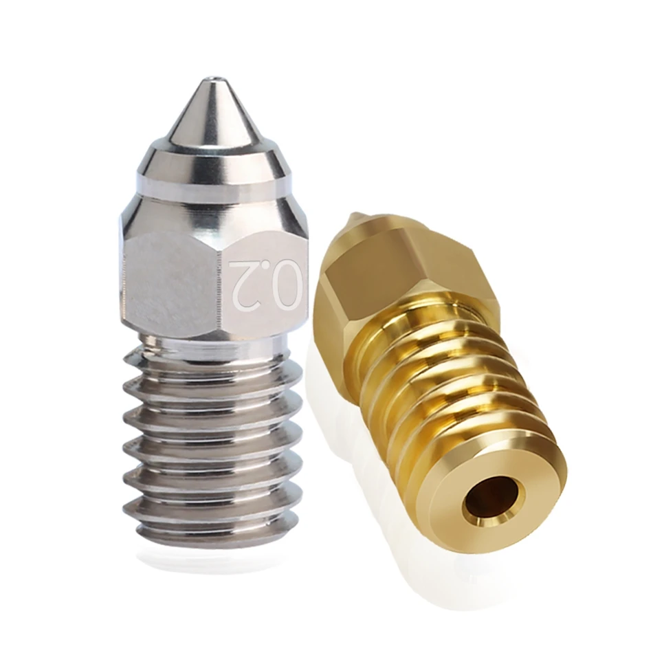 For Ender 7 Nozzle Brass Copper High-speed 3D Printer Nozzle 0.2/0.3/0.4/0.5/0.6/0.8/1.0mm For 1.75mm Filament M6 Thread 16.8mm