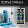 120-Can Beverage Refrigerator with Glass Door, 3.1 Cu Ft Freestanding Drink Mini Fridge, BR-130SB, Stainless Steel 2