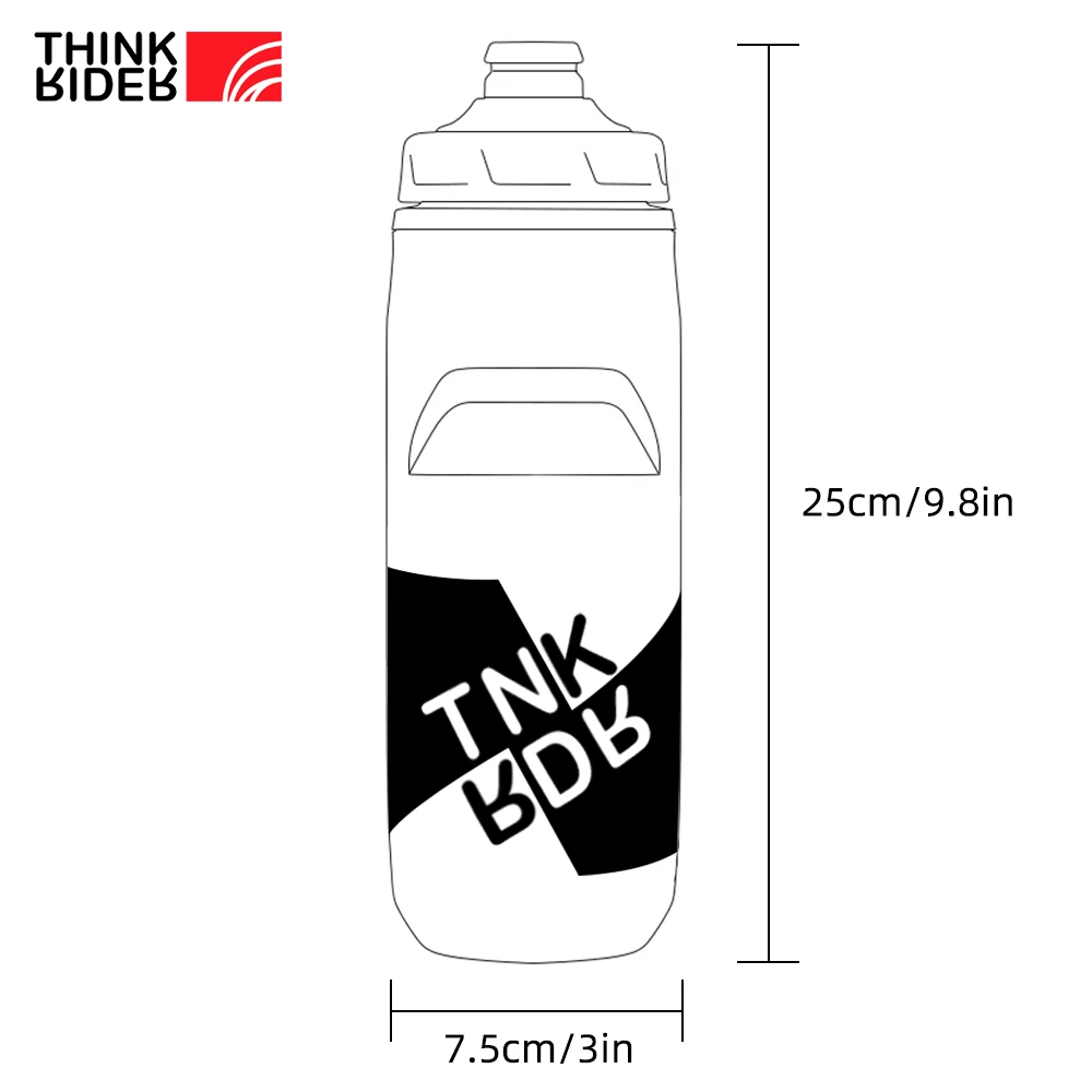 ThinkRider Insulated Cold Cycling Water Bottle Portable 620ml/21oz MTB Bottle Ultralight Dustproof Sports water bottle bicycle water bottle sports bottle