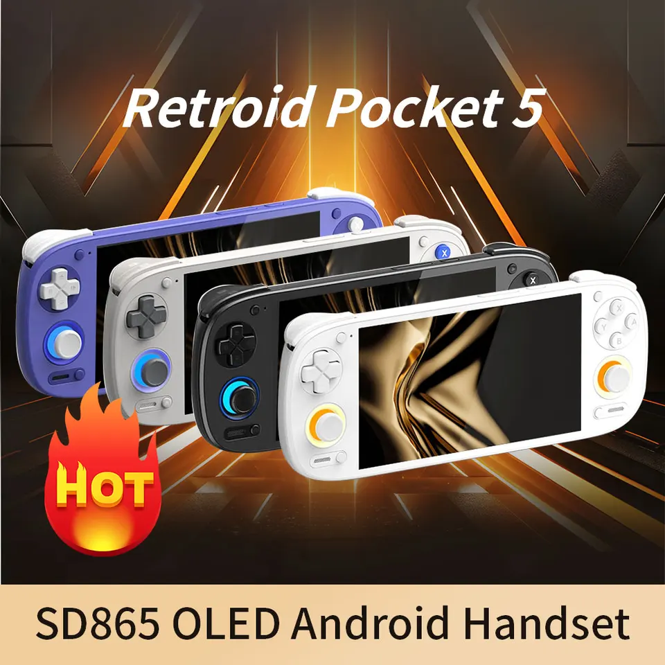 Novo retroid pocket 5 sd865 5.5 Polegada oled tela hd bluetooth