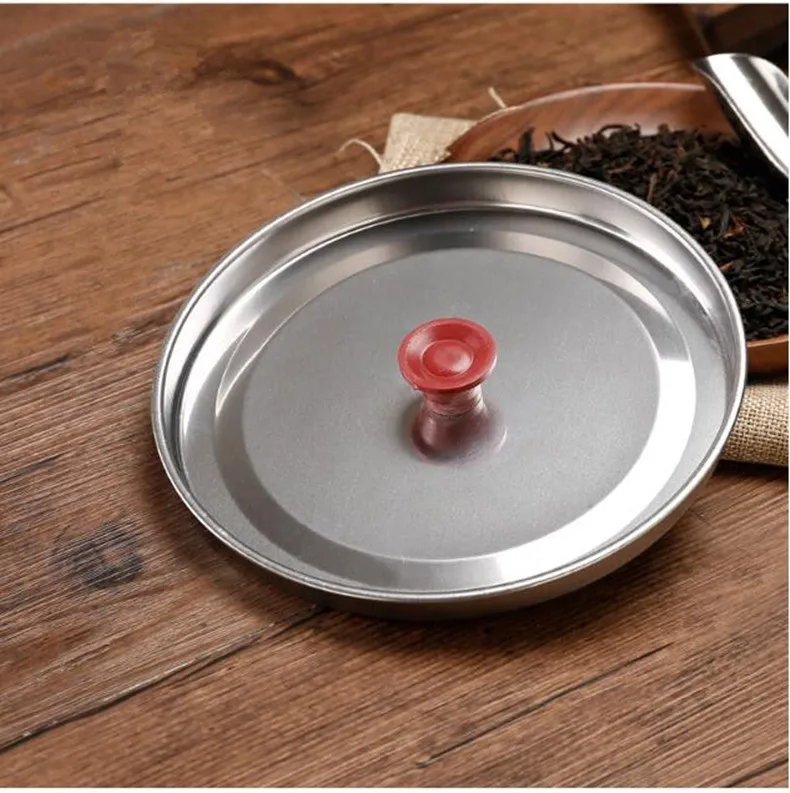 Stainless Steel Large Tea Caddy Tea Packaging Iron Box Household Portable Mini Metal Box Small Sealed Canister tea tin box tea canister airtight container