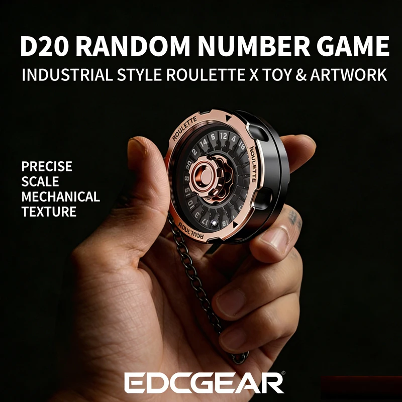 D20 다이스 럭키 룰렛 스피닝 휠 피젯 토이 스트레스 해소 불안 완화 EDC 장난감 데스크 가젯 DND RPG 테이블 게임 압축 해소 장치