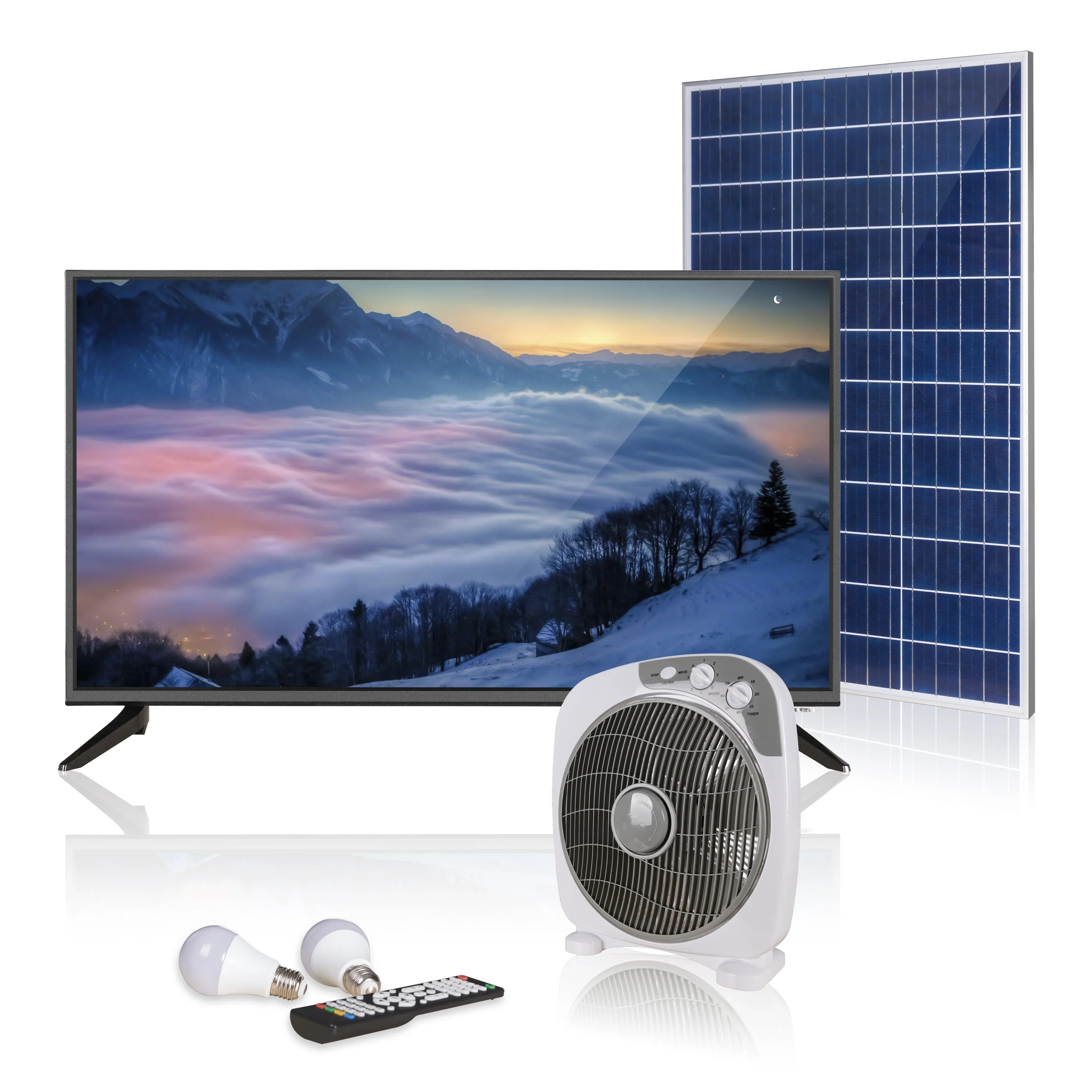 Newest 24" Solar TV Rechargeable Television DC Solar Household Appliances