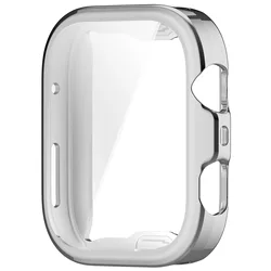 Durable TPU Smartwatch Case with Screen Protector for Huawei Fit 4 Pro (Silver)
