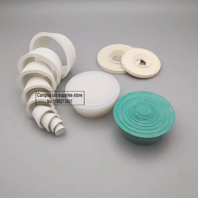 One Set Rubber/Silicone Funnel Holder 9*1set of Plugs or The Suction Filter Bottle Support for Laboratory