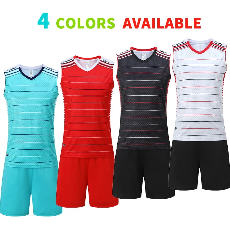 Summer Student Volleyball Uniforms for Training New Volleyball Uniforms for Men and Women Sleeveless Sets Set JLS-B5