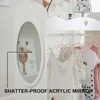 Kids Armoire Dress-Up Closet w/Mirror,Open Hanging Wardrobe w/Clothes Rack,Toddlers Pretend Play Costume Storage Dresser 4