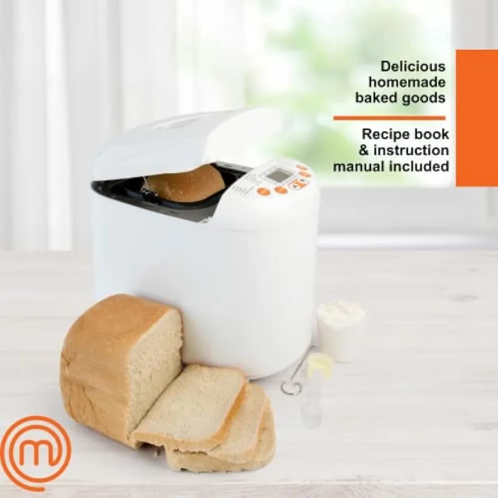Bread Maker- 2-Pound Programmable Machine w 19 Settings & 13-Hour Delay Timer- Automatic 3 Mode Crust 4