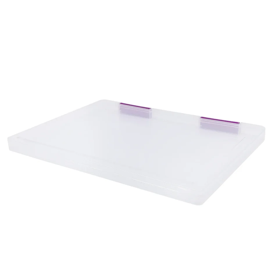 12 Piece Clear Plastic Document Storage Boxes