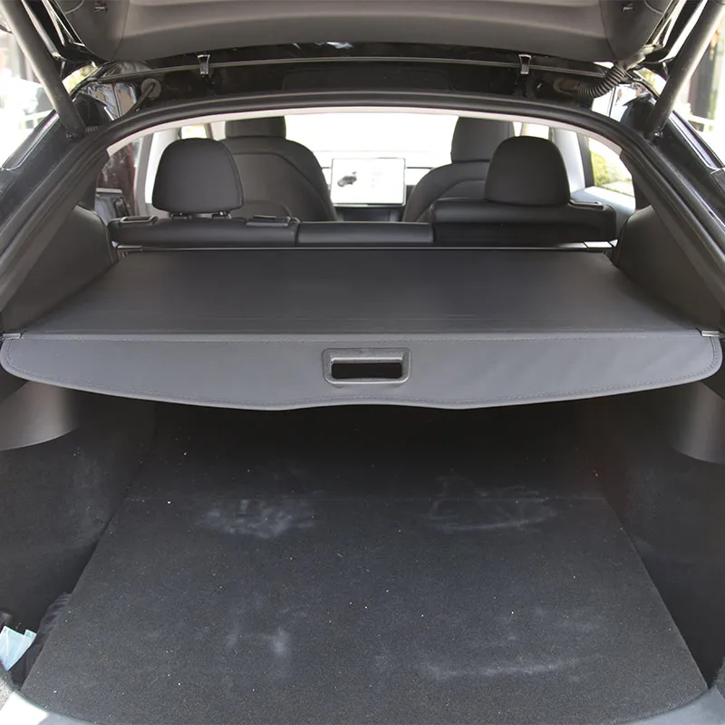 Rear Parcel Shelf Trunk Cover Hide From Sunlight Curtain Retractable Spacer  Rear Racks Storage Finishing For Tesla Model Y 2021 - Stowing Tidying -  AliExpress