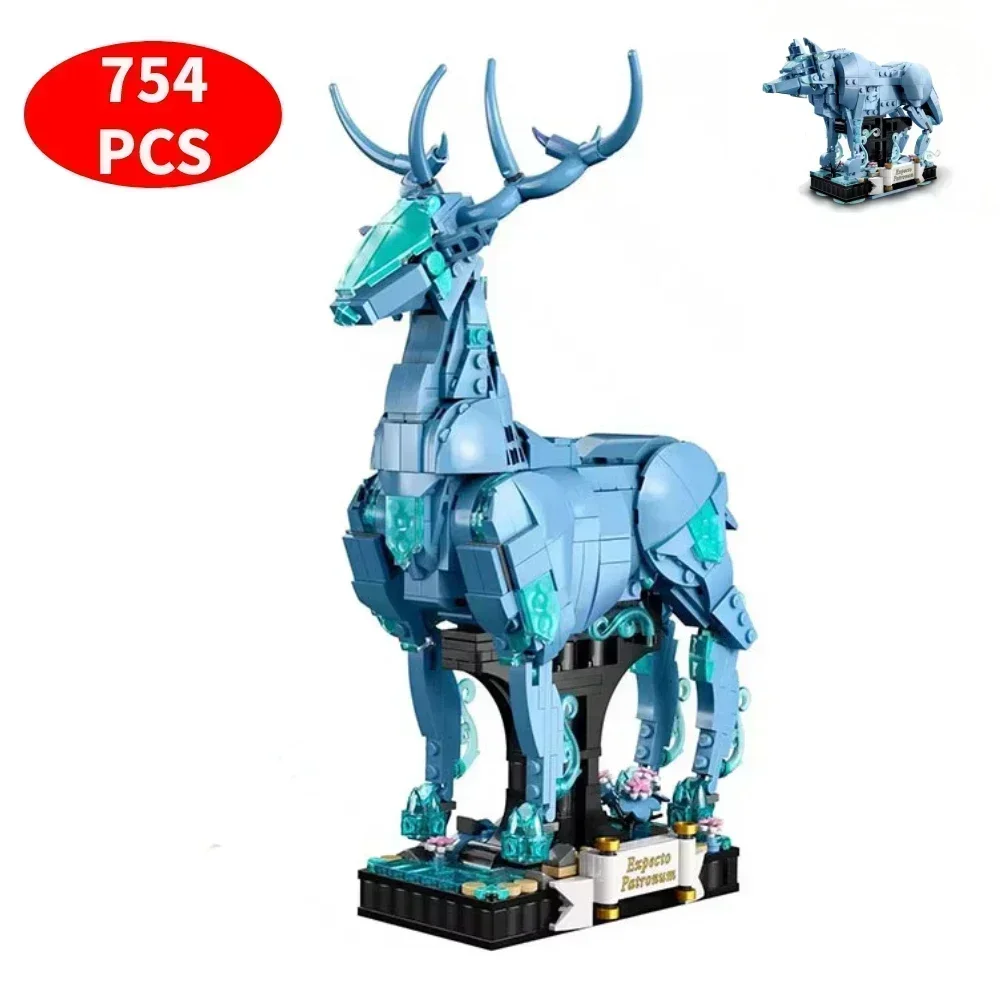 

Wizarding World Moc Bricks 76414 Patronus Collectible 2-in-1 Building Set, Birthday Gift Idea for Teen Aged 14 and Up Toy Blocks