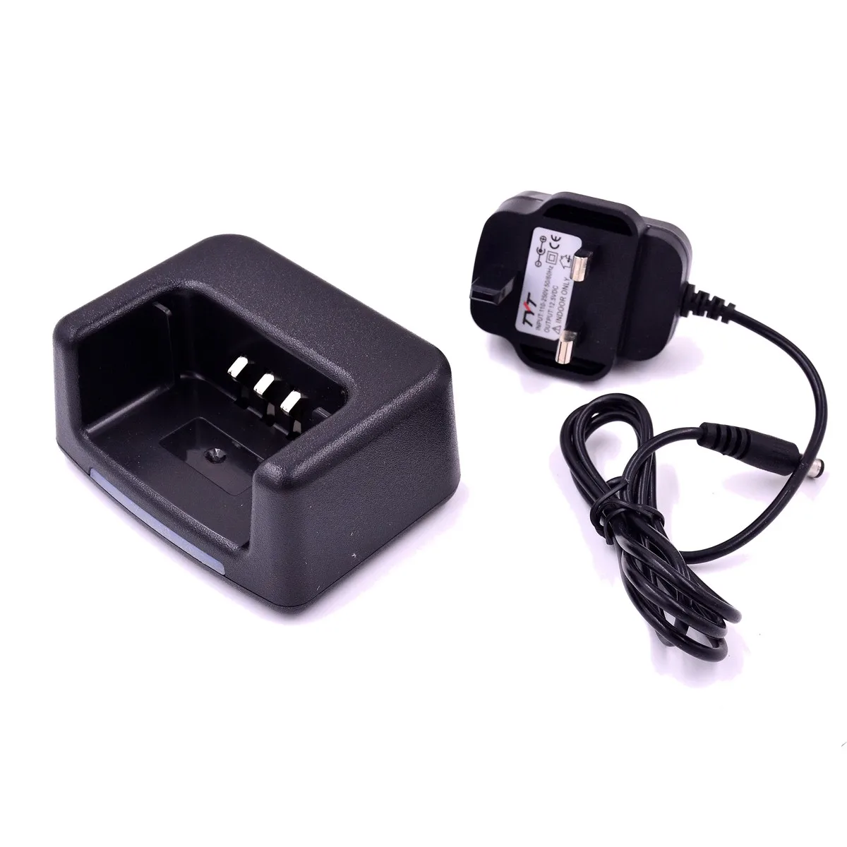 Tyt Walkie Talkie Mesa Carregador Base & Adaptador Eua ue au Reino Unido ac Plug para Md380 Rt3 Rt3s Md760 Dmr Presunto Rádio Fonte de Alimentação Accessorry - Image 3