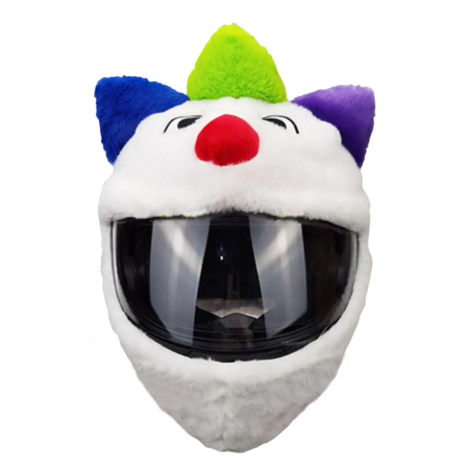 Gobesty Motorhelm, cover, motorhelm, grappige cartoon, pluche
