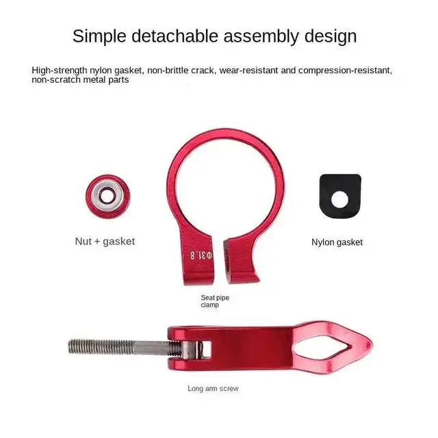 Description Picture 6 of itemBike Seat Post Clamp Quick Release Aluminum Alloy Bicycle Seatpost Saddle Lock MTB 31.8mm 34.9mm Cycling Accessories Wholesale