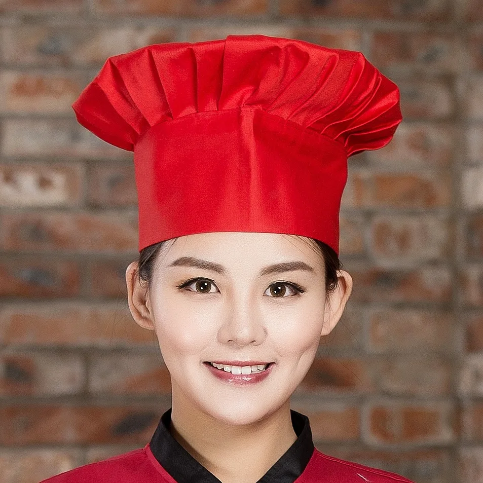 Custom Logo Adjustable Chef Hats Men Women White High Top Baker Elastic Hat  Cooking Caps Unisex Anti-Dust Anti-Fume Cooking Cap - AliExpress, image size:953x953