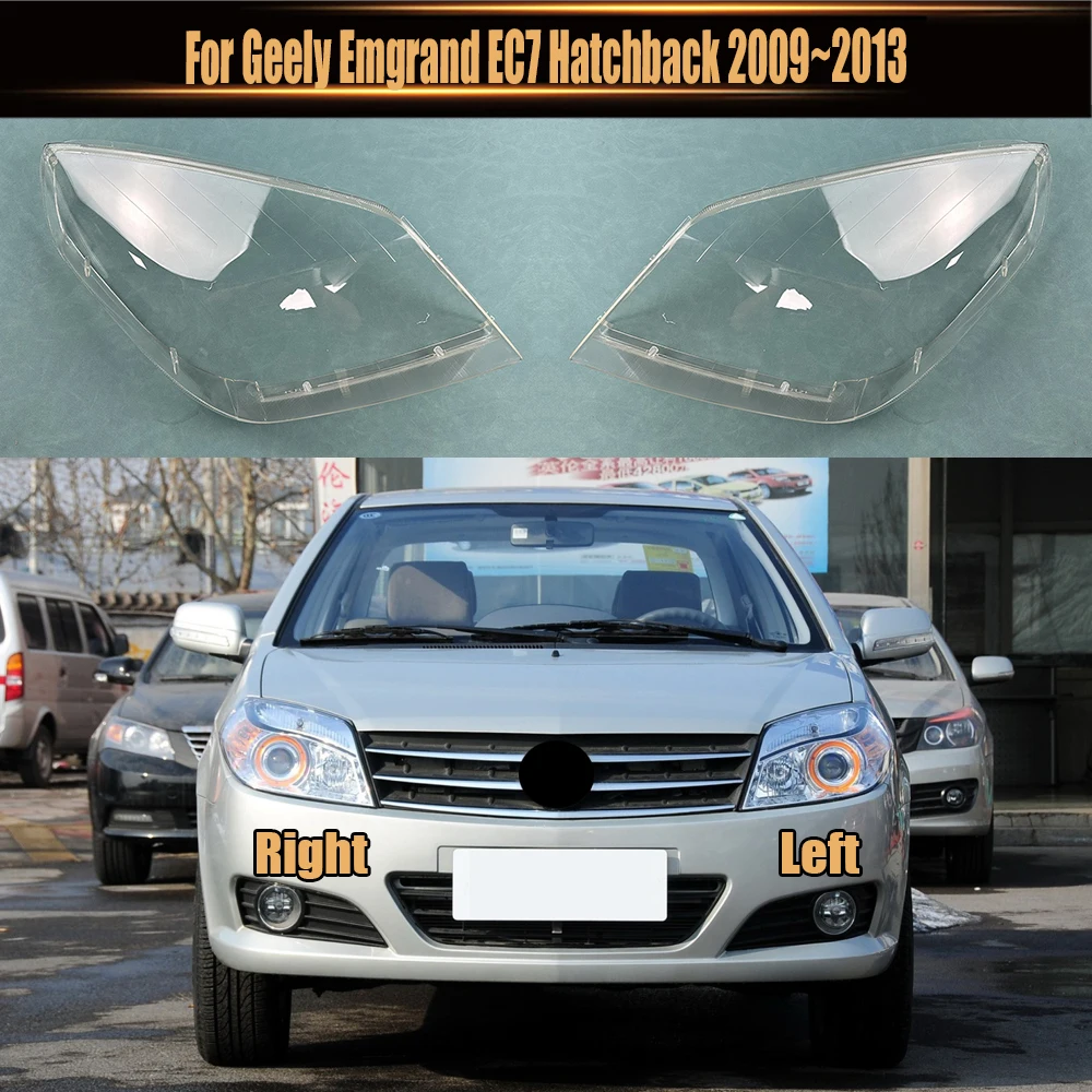 For Geely Jingang Second Generation 2009-2013 Headlamp Cover Transparent Lampshade Headlight Shell Lens Plexiglass
