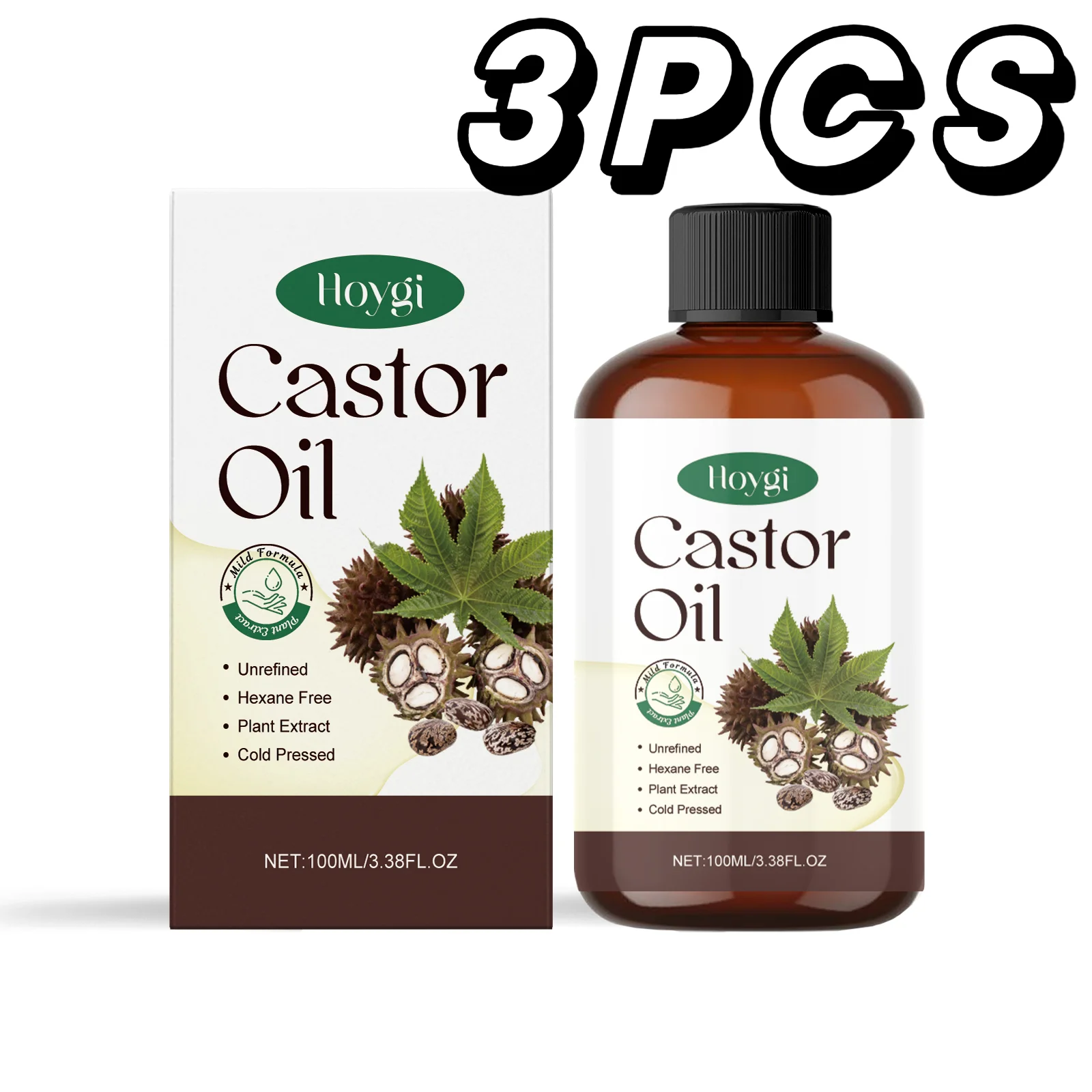 Organic Castor Oil Hair Serum for Deep Nourishment & Repair