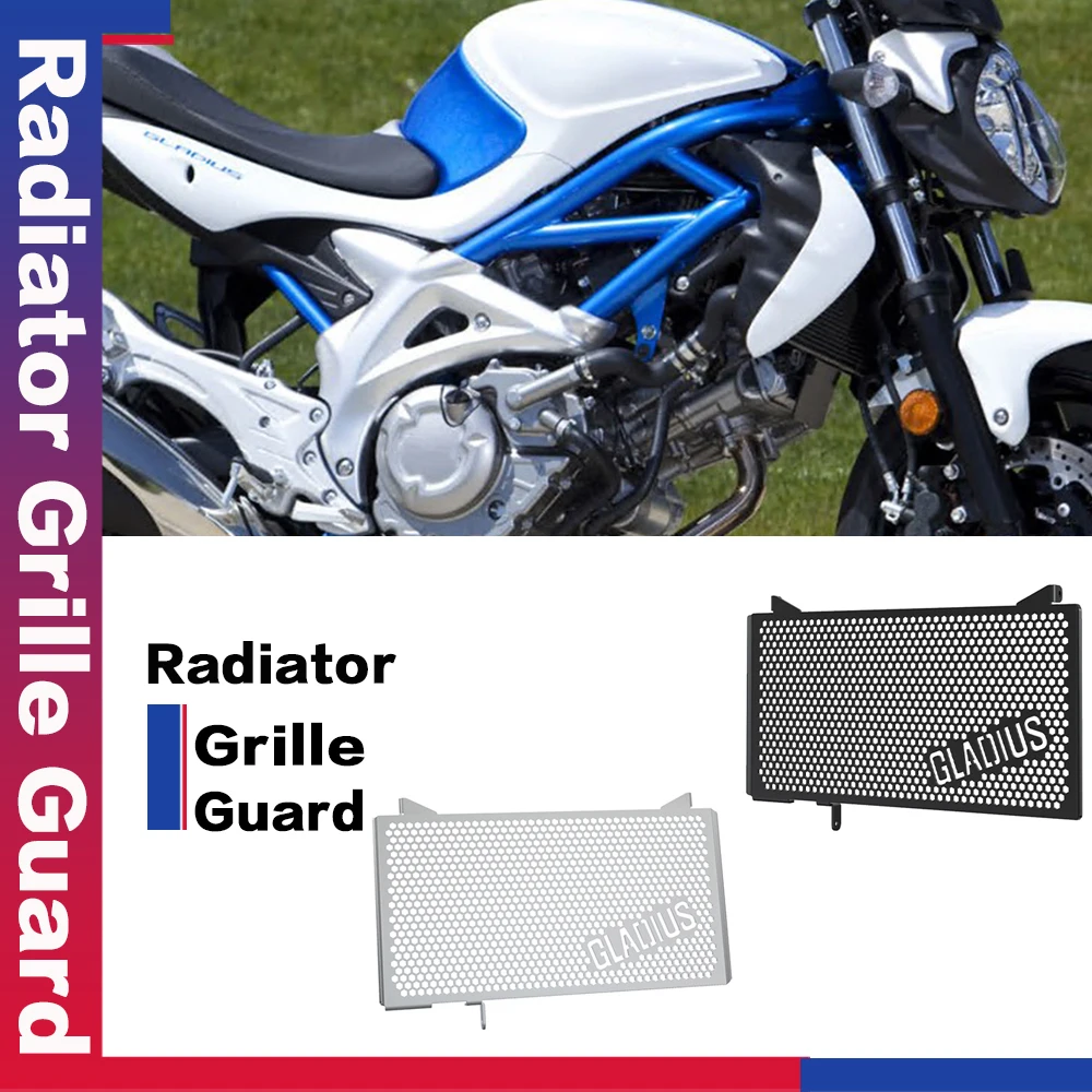 

Аксессуары для мотоциклов 2024, защитная крышка радиатора для защиты радиатора для Suzuki SFV650 Gladius 2009, 2010, 2011, 2012, 2013, 2014-2016