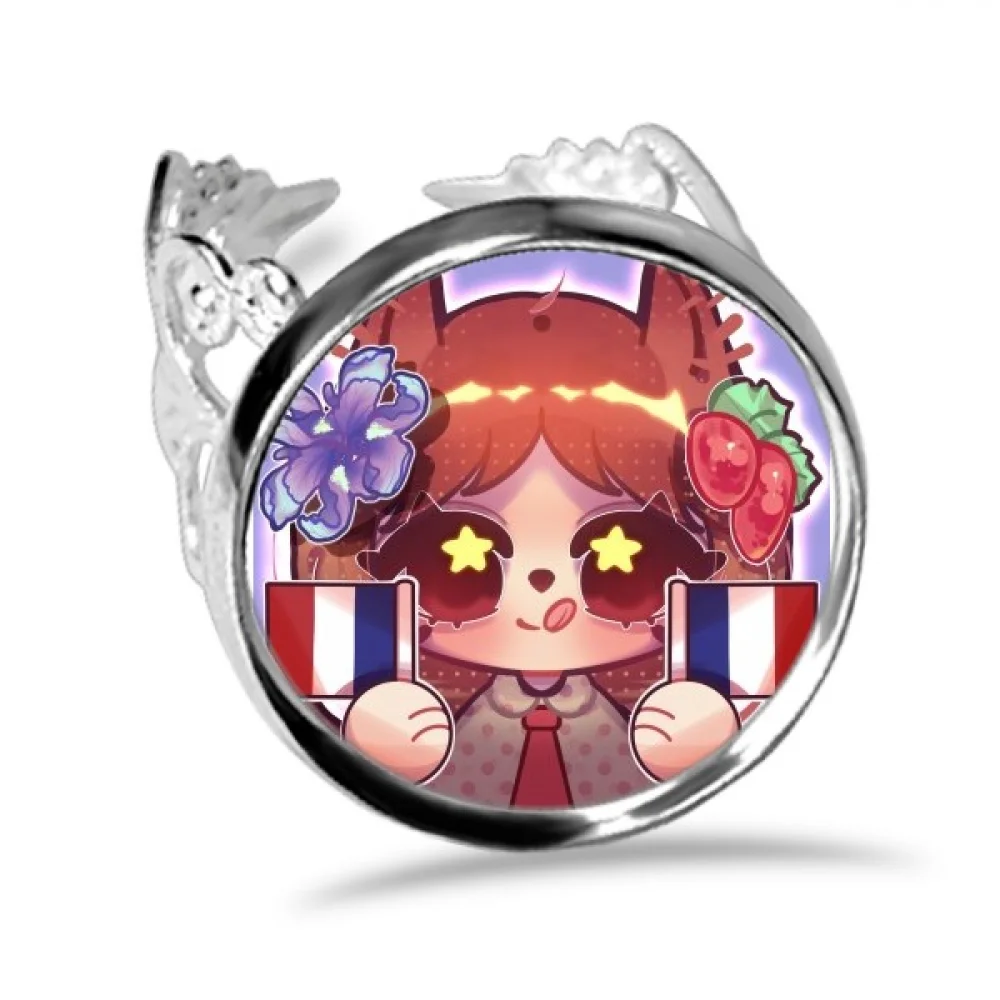 

Squirrel France Flag Lris Finger Ring Circlet Adjustable Jewelry Hand Ornament